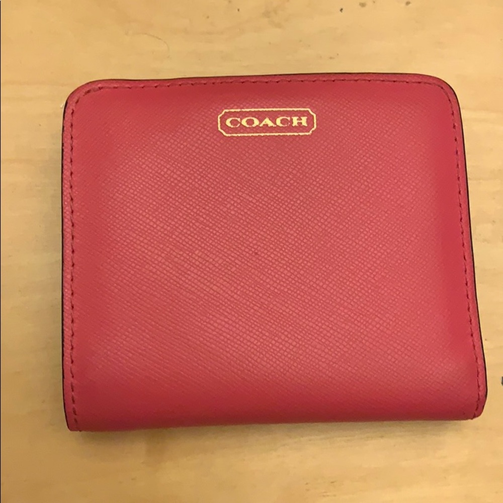 Coach Pink Bifold Wallet